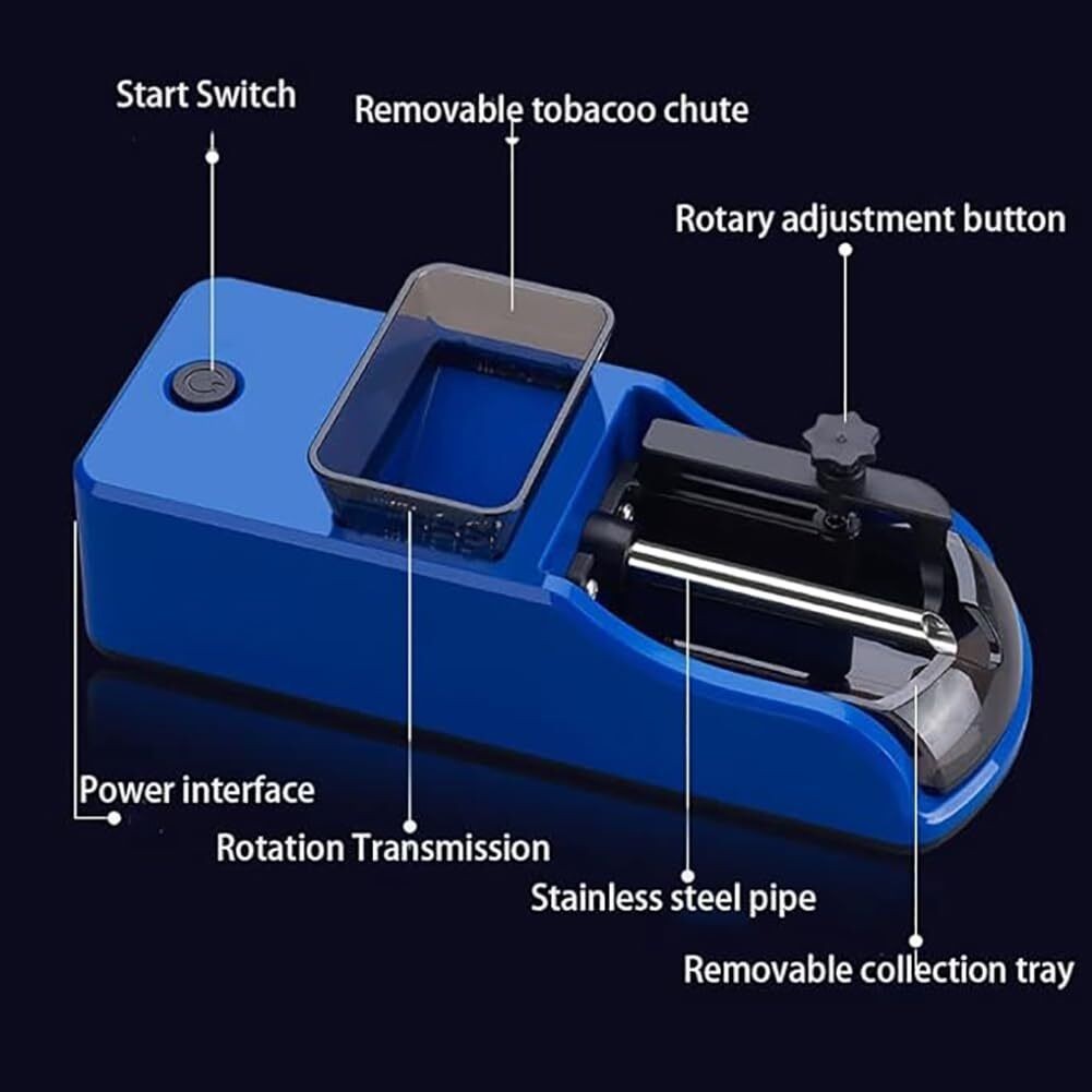 Cigarette Machine Automatic Electric Rolling Roller Tobacco Injector Maker US