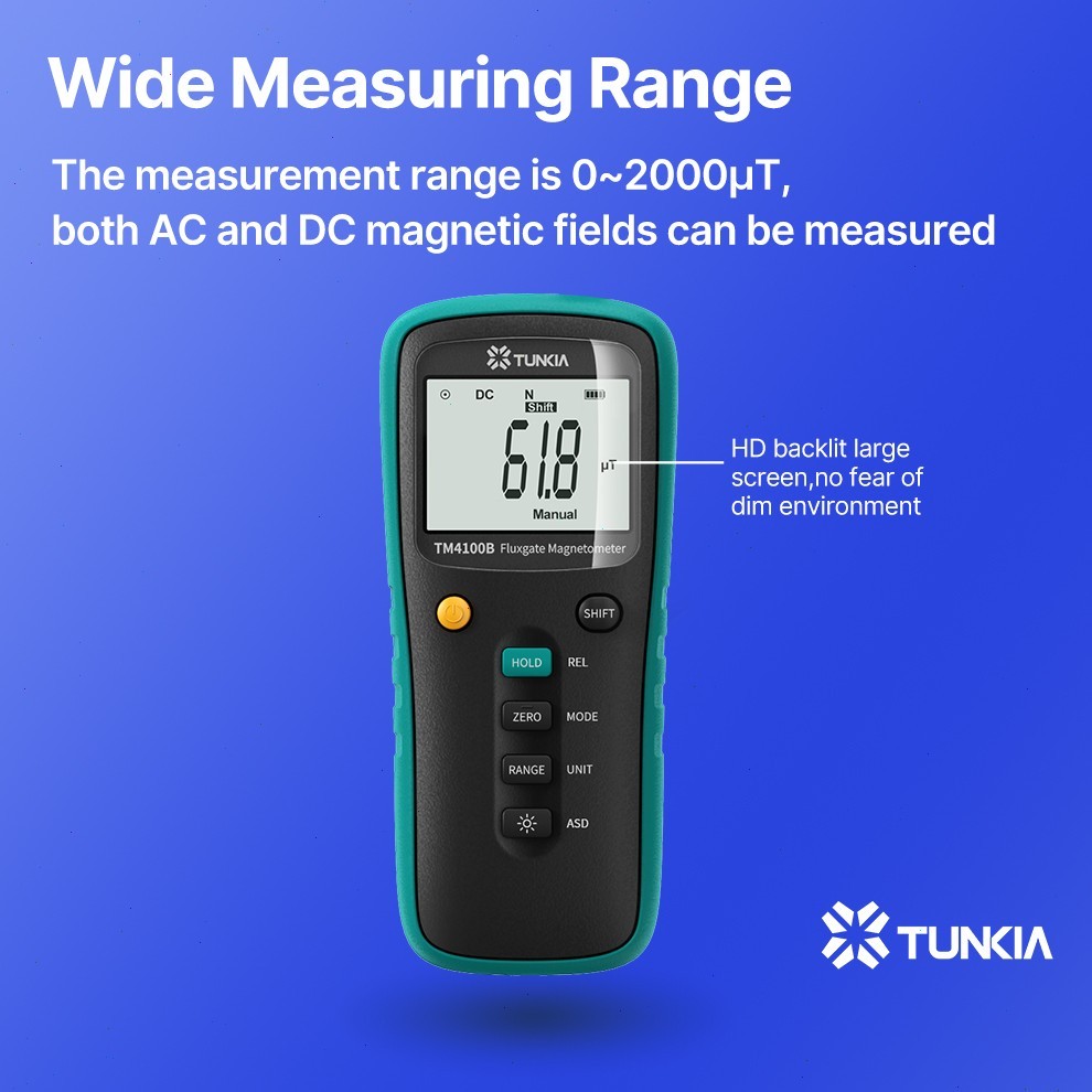 Single-Axis Fluxgate Magnetometer with Accuracy Class 2 Maximum Hold Function