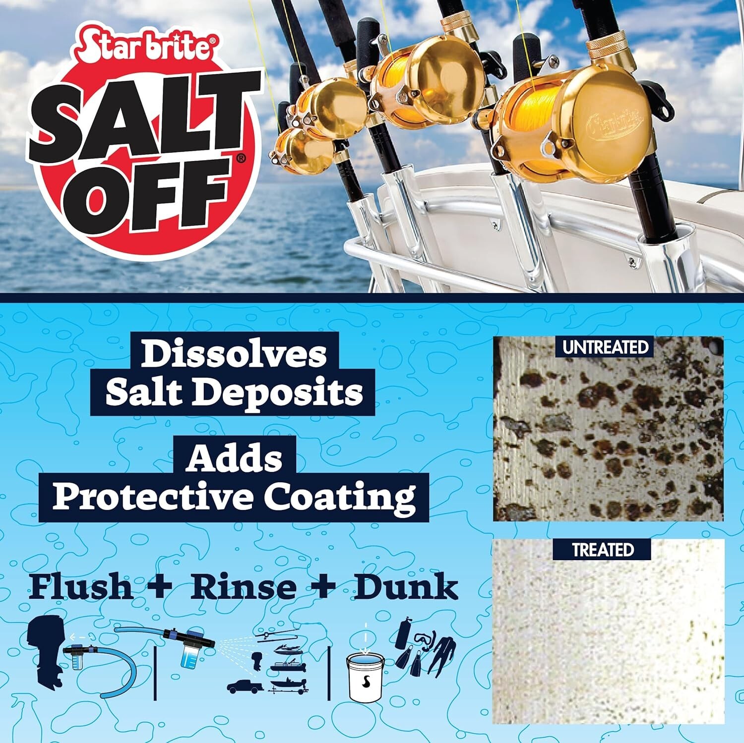 12 Pack Star Brite Salt Off Concentrate PTEF Protective Coating - 32 oz - 93932