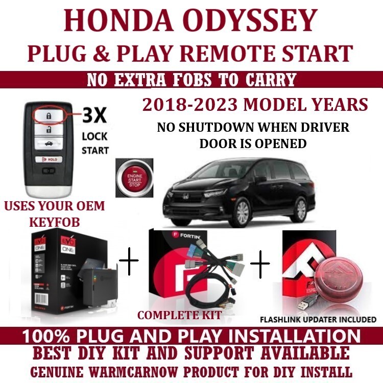 PLUG & PLAY REMOTE START KIT FITS 2021 HONDA ODYSSEY