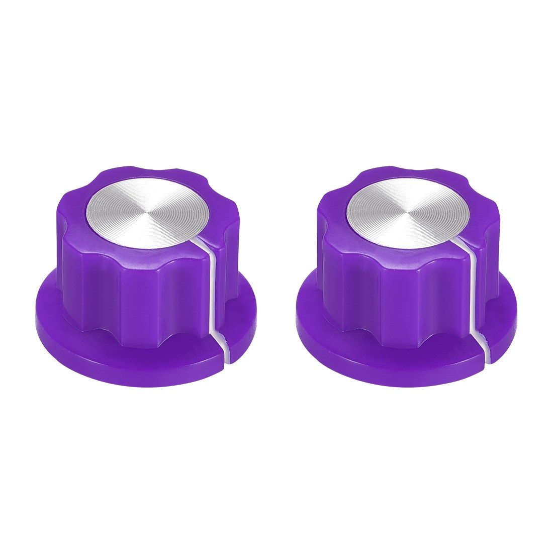 2pcs 6.4mm Shaft Hole Potentiometer Rotary Knobs Effect Pedal Knob Purple