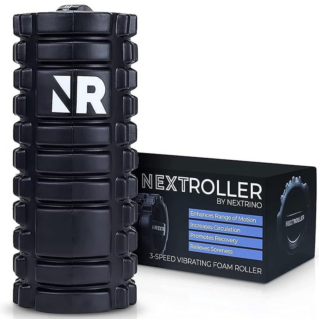 NextRoller 3-Speed Vibrating Foam Roller - High Intensity Vibration for Recovery