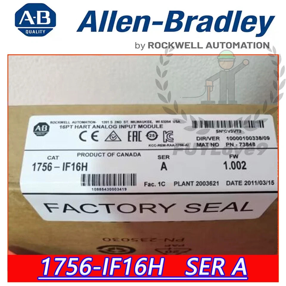 Allen Bradley 1756-IF16H 1756IF16H 16 PT Analog Input Module New Free Shipping