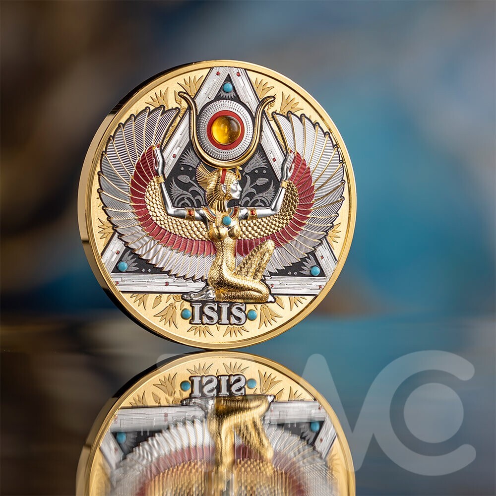 Isis Gold Grandeur 5 oz Proof-like Silver Coin Cameroon 2025