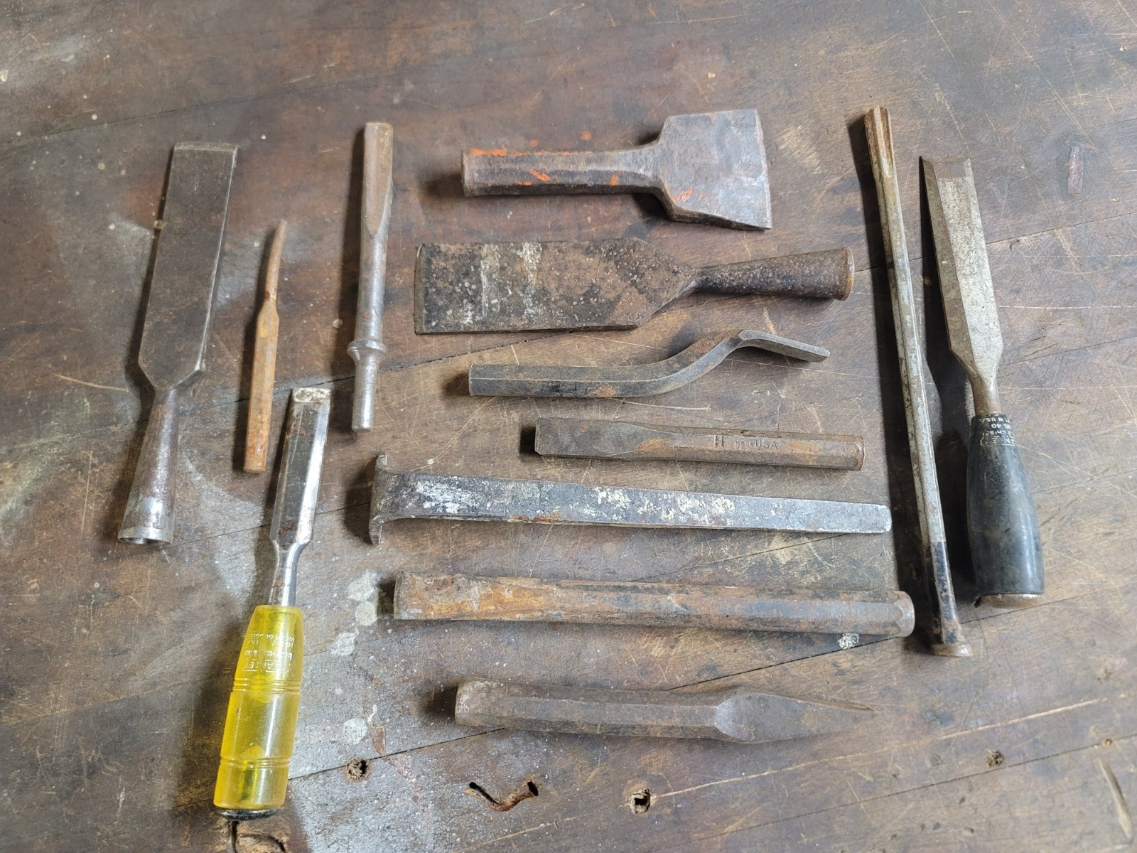 Vintage Cold and Wood Chisels Punch Estate Chisels Multiple Brands and Sizes USA