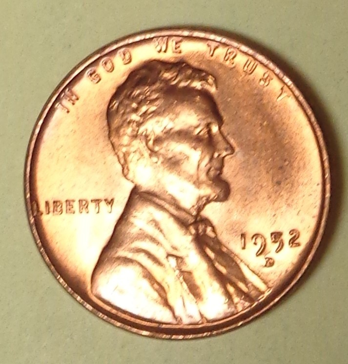 1952-D Lincoln Wheat Penny Cent Red BU Uncirculated From Original Roll