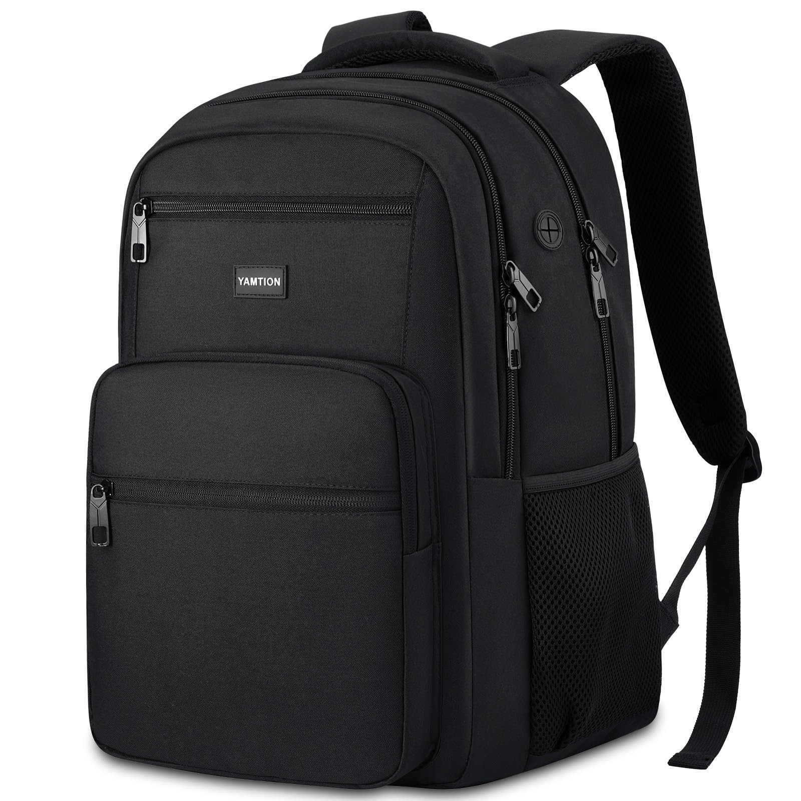 YAMTION Laptop Backpack for Men and Women, Black Backpack, School Backpack fo...