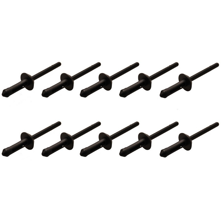 Set Of 10 Plastic Rivets 5.0X15.8 Mm - Code Bgs8463-1 Fbgs8463-1 Bgs Offi