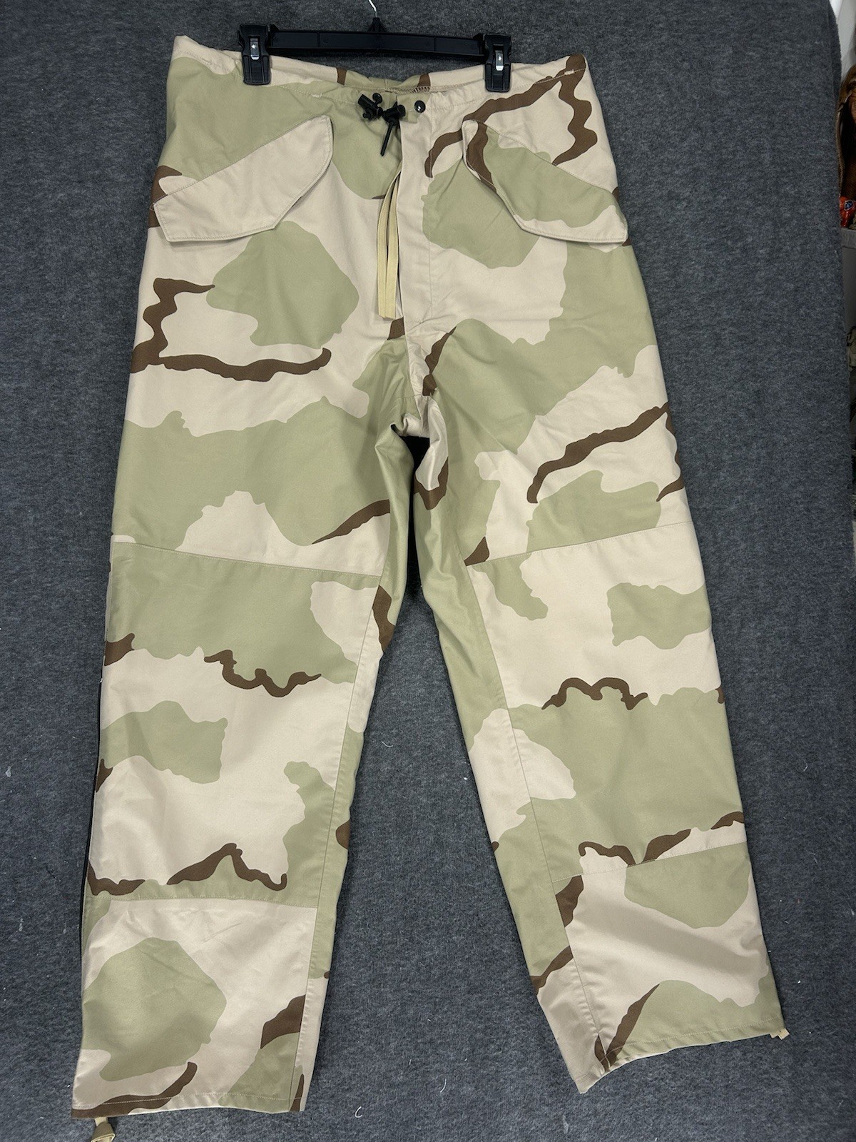 US Military Extended Cold Weather Trousers Goretex Mens Medium Long ECWCS Desert