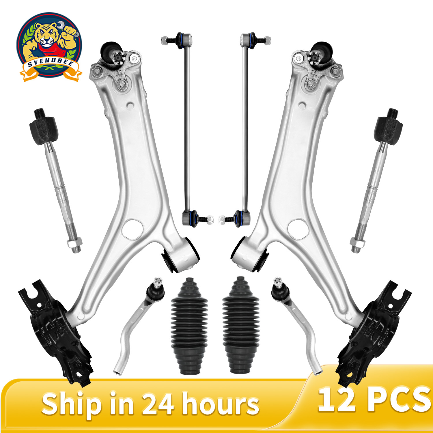 Front Lower Control Arm Kit Ball Joint Sway Bar Tie Rod for 2018-22 Honda Accord