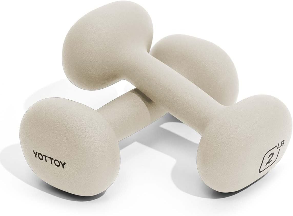 Weights Dumbbells Set Women,2 Pound Dumbbells Set of 2 Non-Slip Hand Weights
