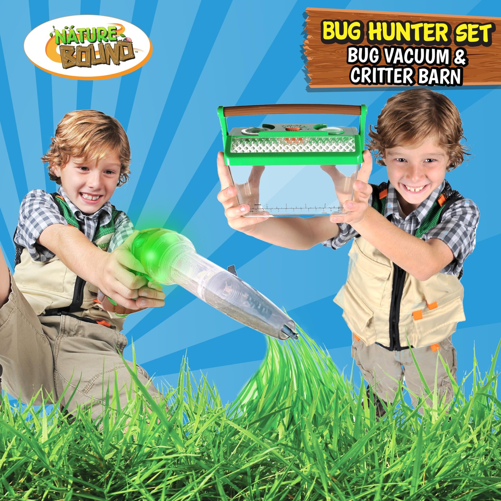 Nature Bound Bug Catcher Toy, Eco-Friendly Bug Vacuum, Catch and Release Indo...