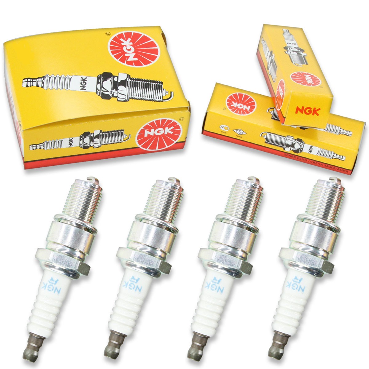 4pcs 2000 Ski-Doo Formula 500 LC NGK Standard Spark Plugs 496cc 30ci Kit Set dc