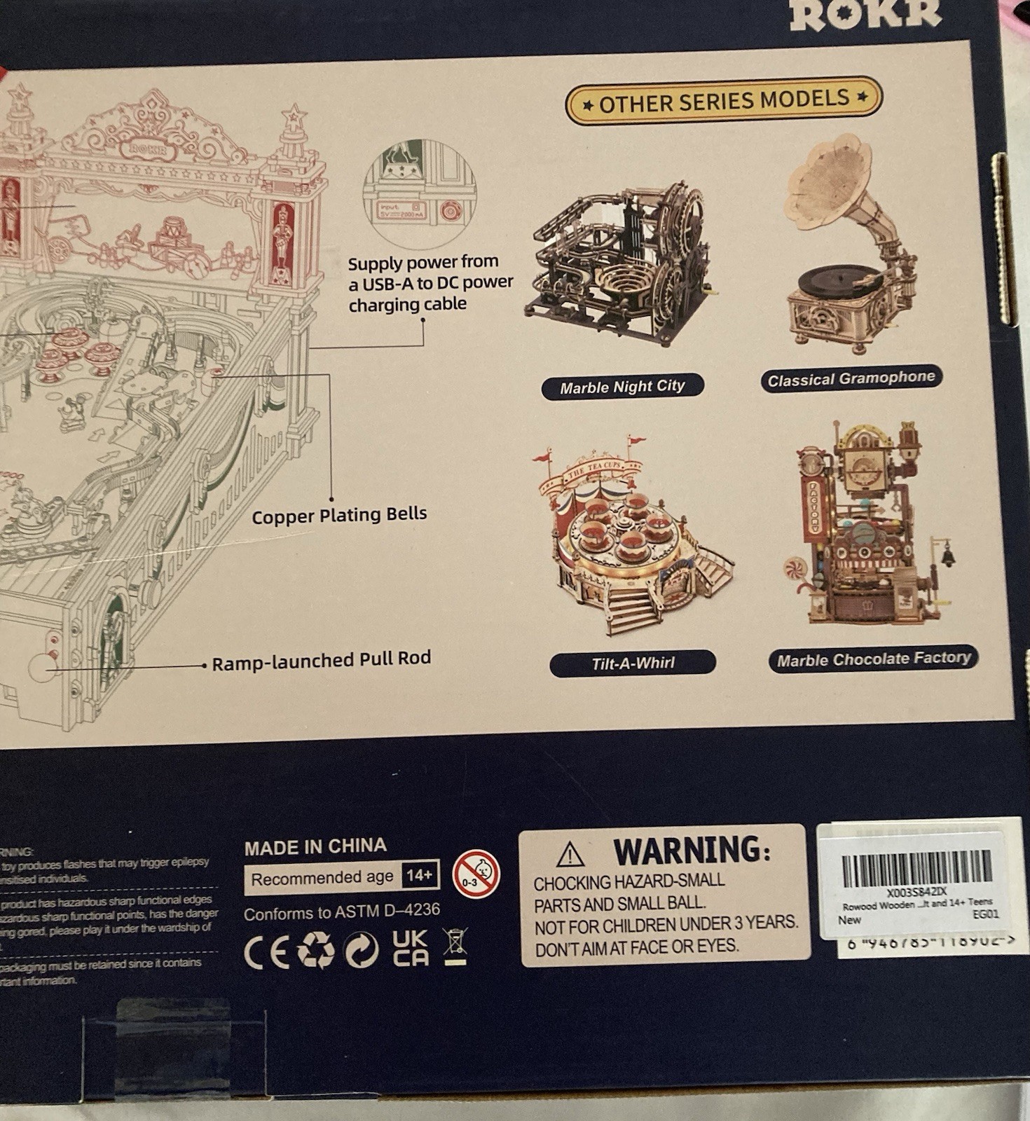 ROKR 3D Pinball Machine Retro Machine New In Box