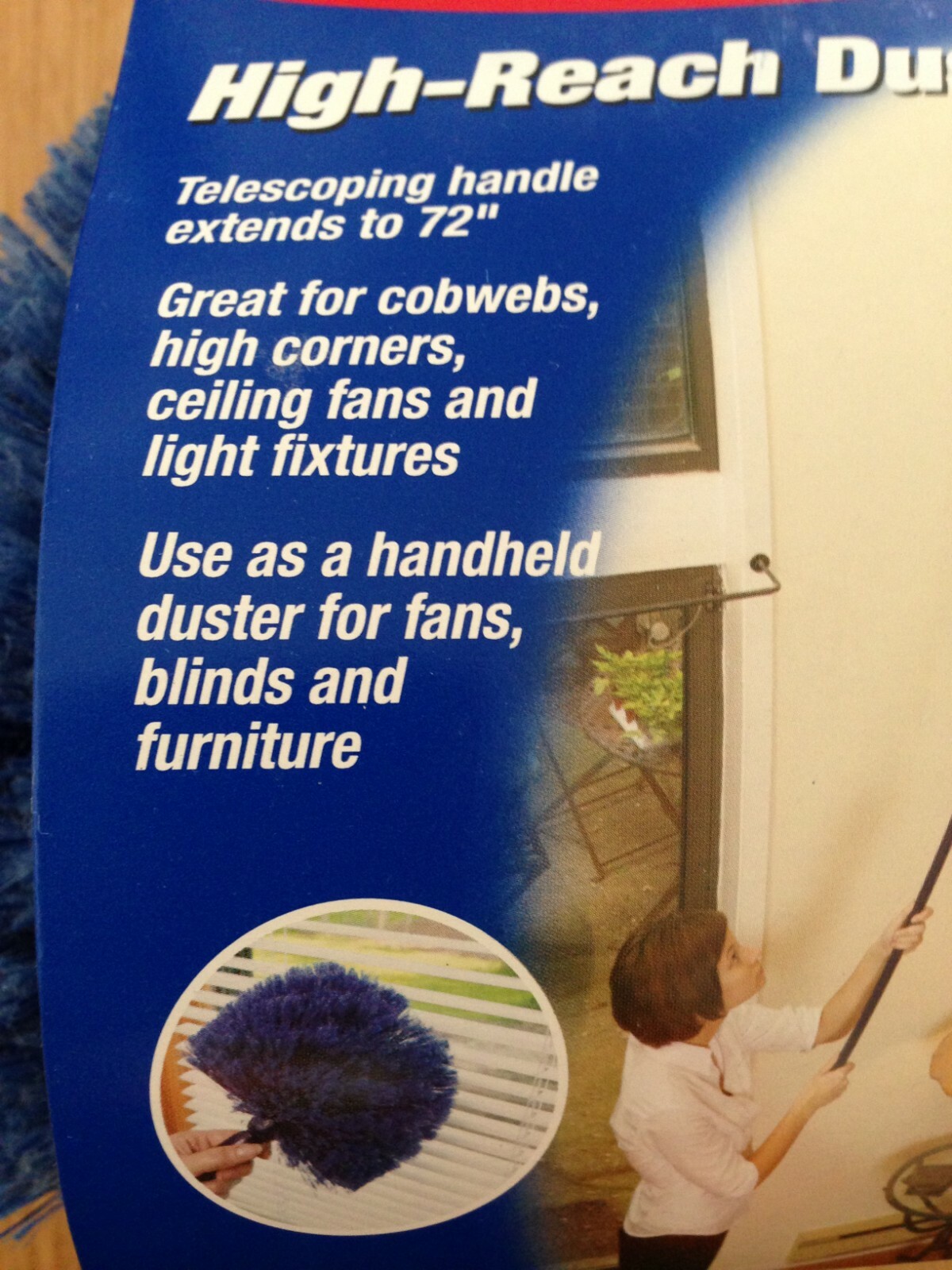 12 Rubbermaid Cobweb Duster Head Blue Clean Spider Web Telescopic Replacement