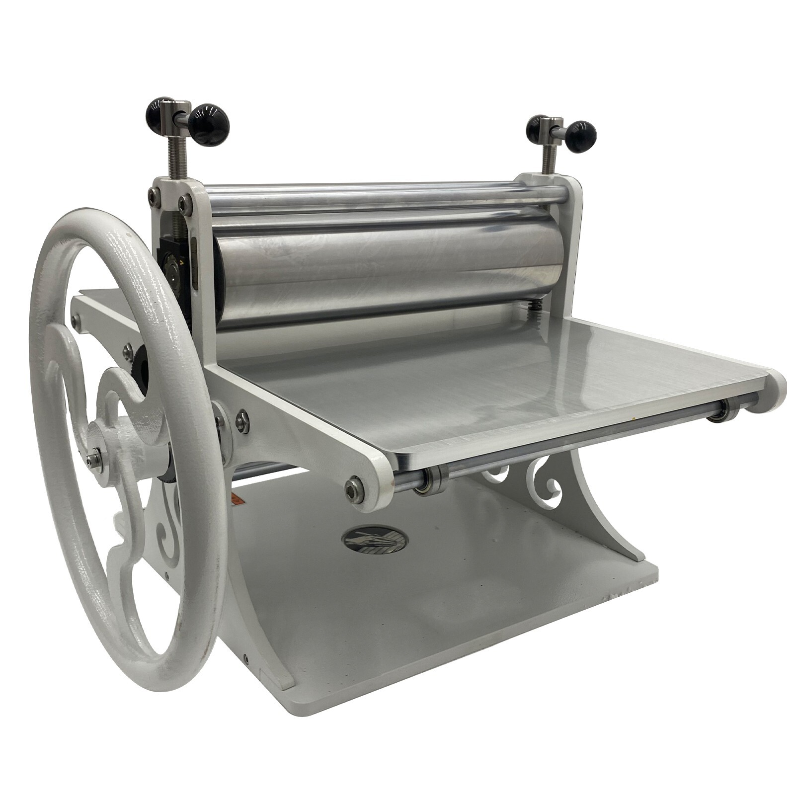 1 PC 20*13 in Manual Slab Roller Machine Portable Silver White Printmaking