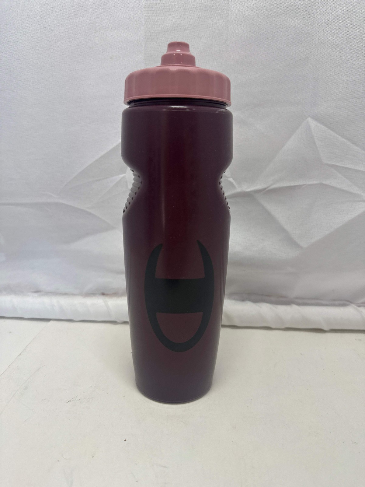 Champion Squeeze Water Bottle Maroon with Pink Cap Sports Drink Bottle