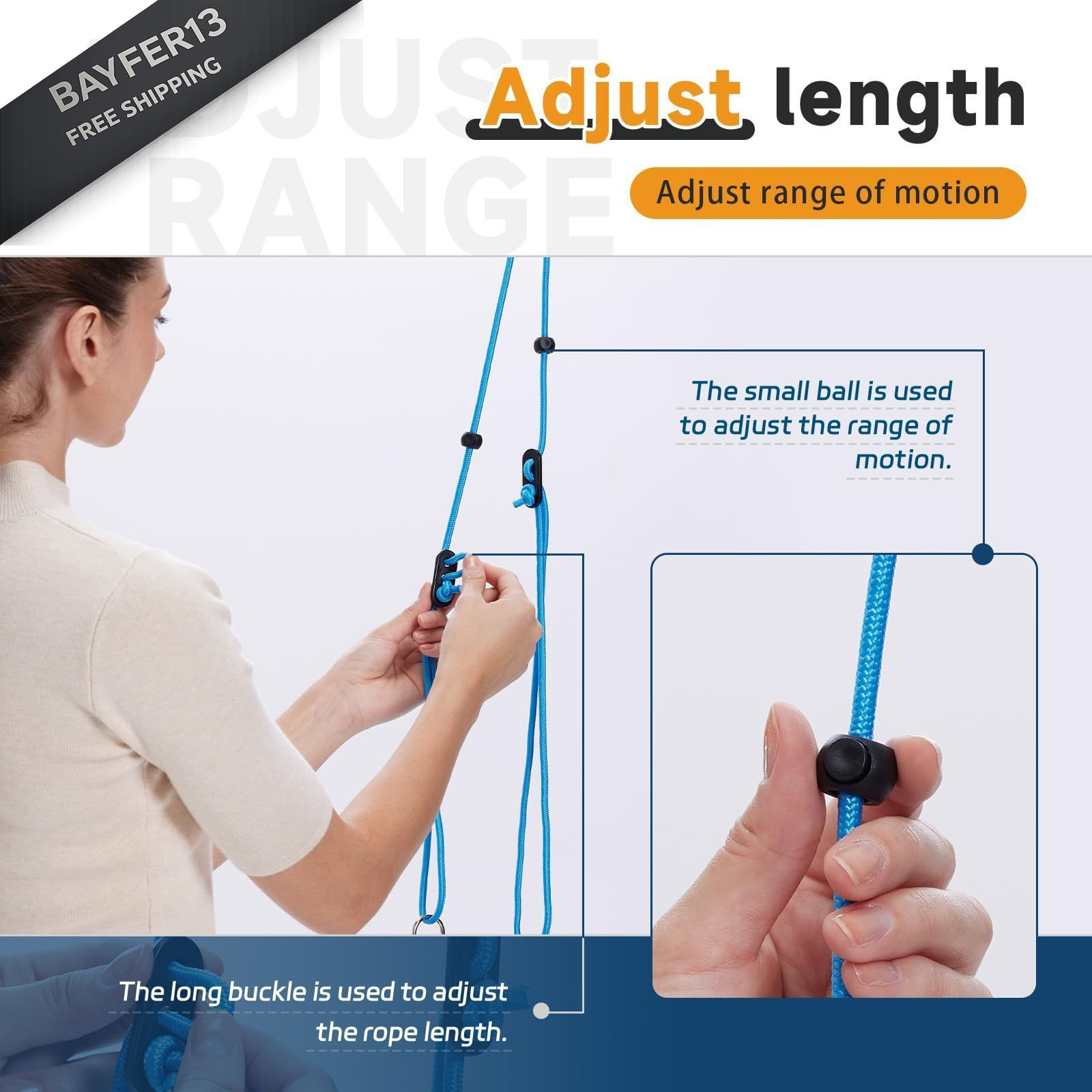 Shoulder Pulley for Physical Therapy, Pulleys Standard, Blue