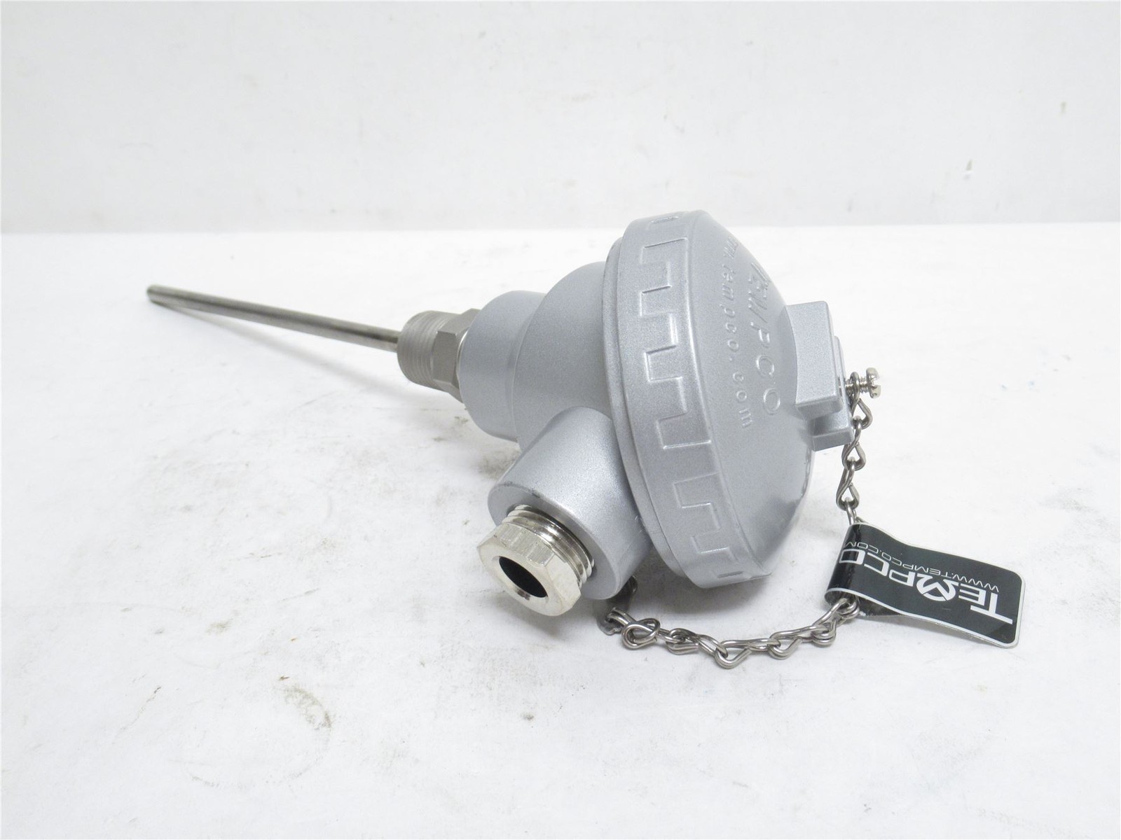 241963 New-No Box; Tempco MTA01201 Dual RTD Temp Sensor 1/2NPT; SS Probe 1/2"OD