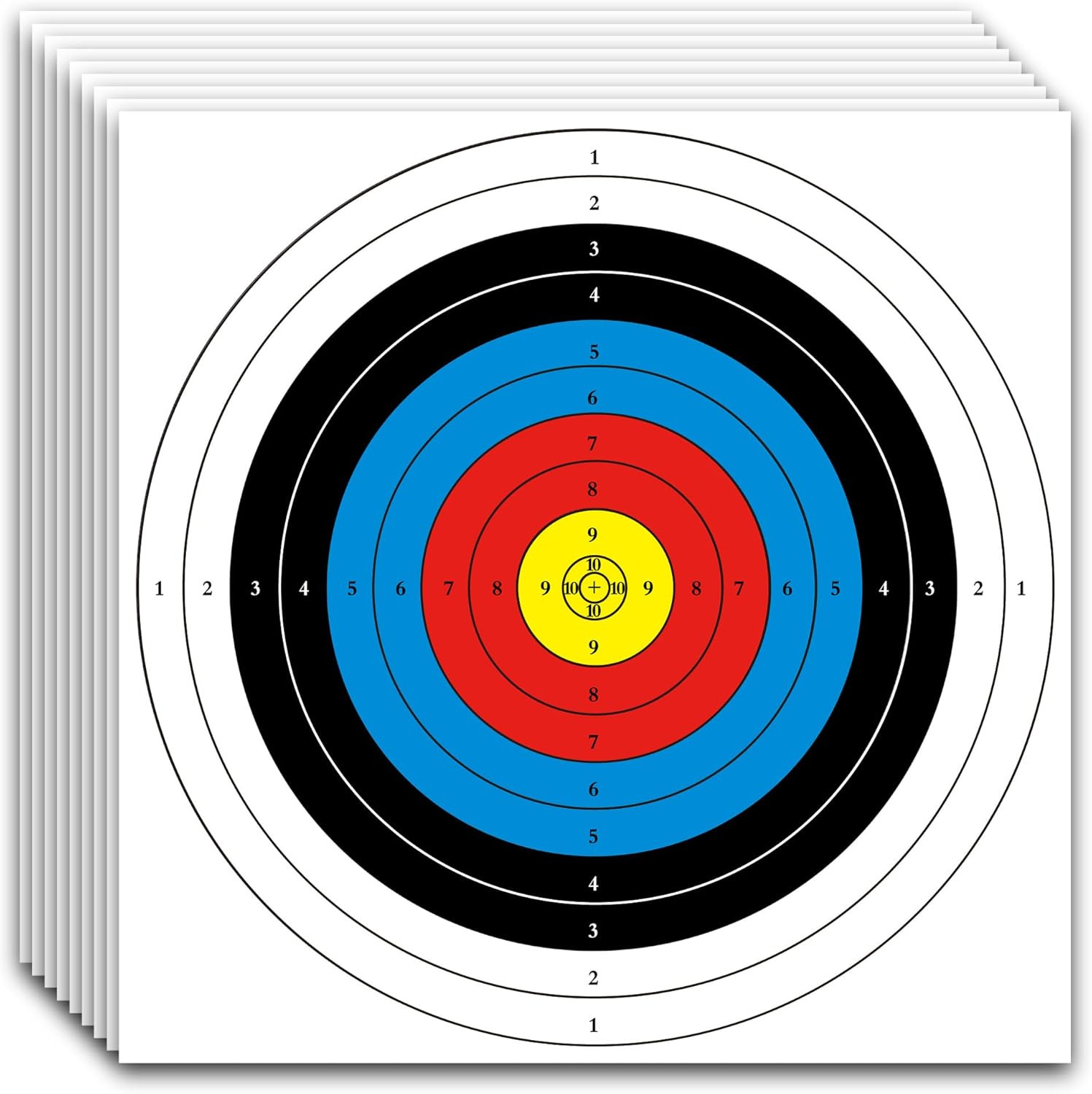 Archery Targets Paper, 20Pcs/50Pcs Bow and Arrow Targets for Hunting Backyard, A