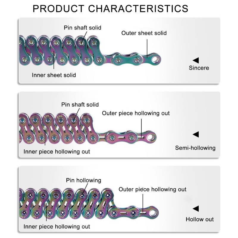 Accuracy Crafted Bike Chain Professional Grades Speed Bike Chain Chain Fixed
