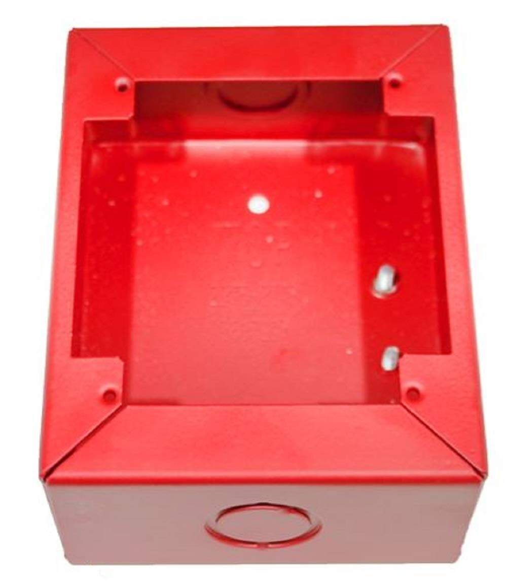 Simplex 2975-9178 Addressable Steel Pull Station Back Box Red