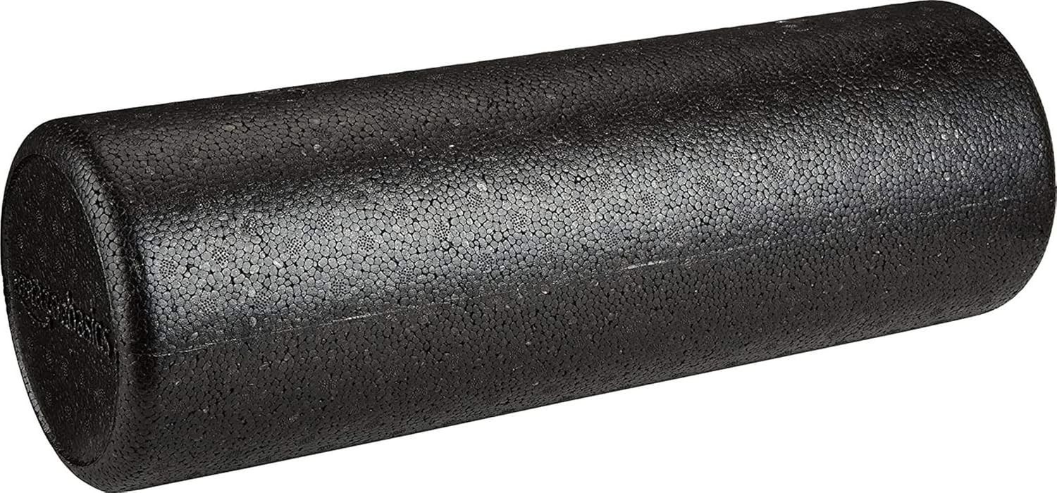 Amazon Basics High-Density Foam Roller for Exercise and Recovery, 18 Inches, Bla