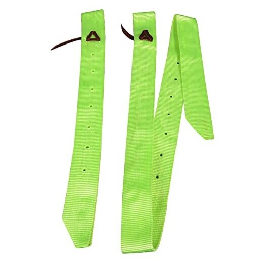 Premium Single Nylon Cinch Tie Strap and Off Billet Set | Saddle Light Green