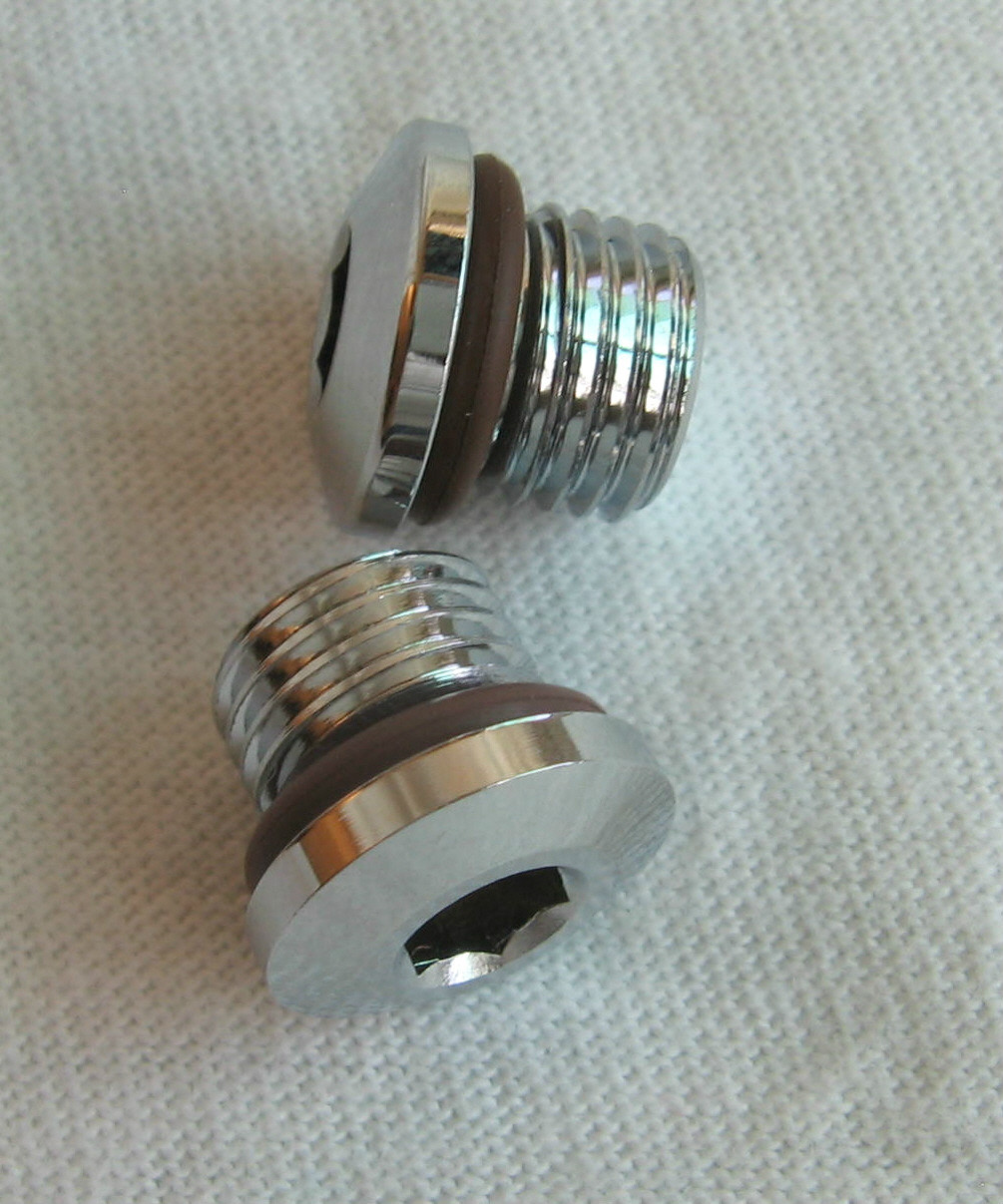 2 Low Pressure Plugs 3/8 For Scuba Diving Regulator 1st  Stage