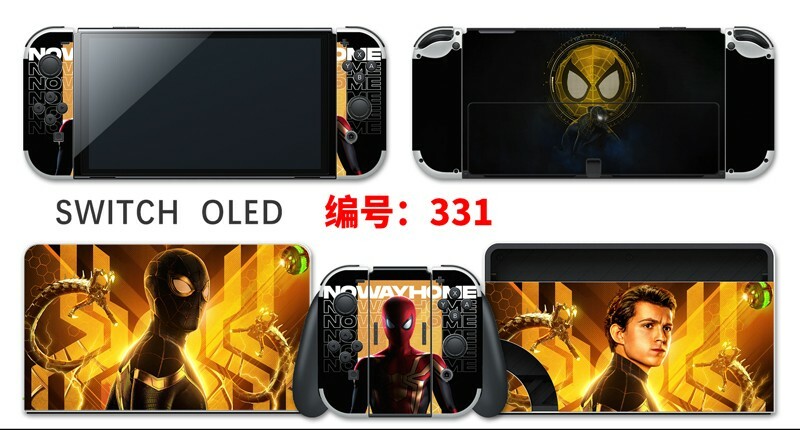 Vinyl Decal Skin Sticker Protector for Nintendo Switch OLED Spider-Man #331