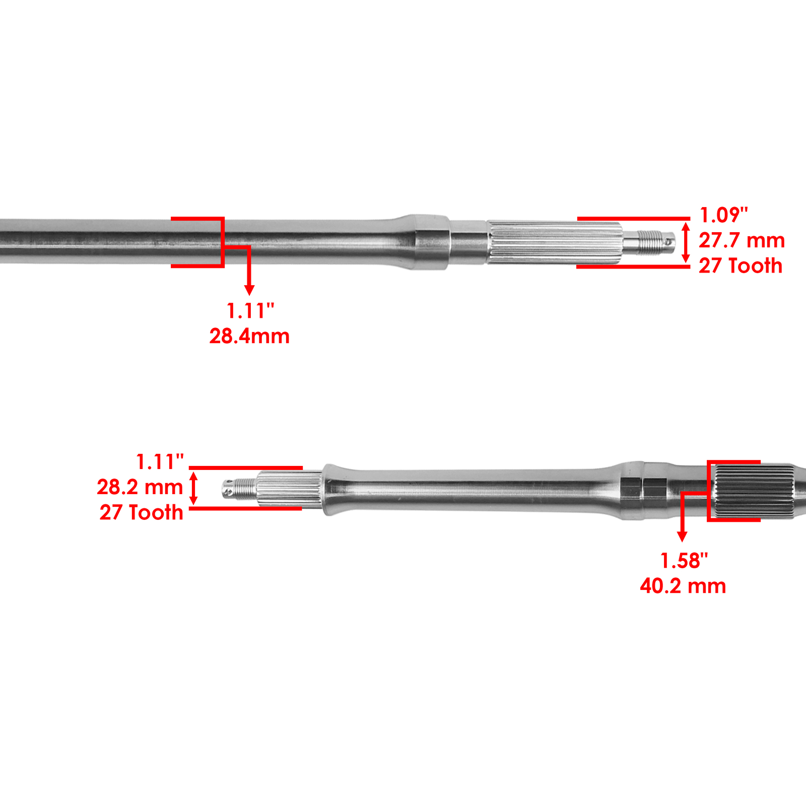 Rear Axle Shaft for Yamaha Grizzly 350 YFM350Fg 4WD 2007-2014