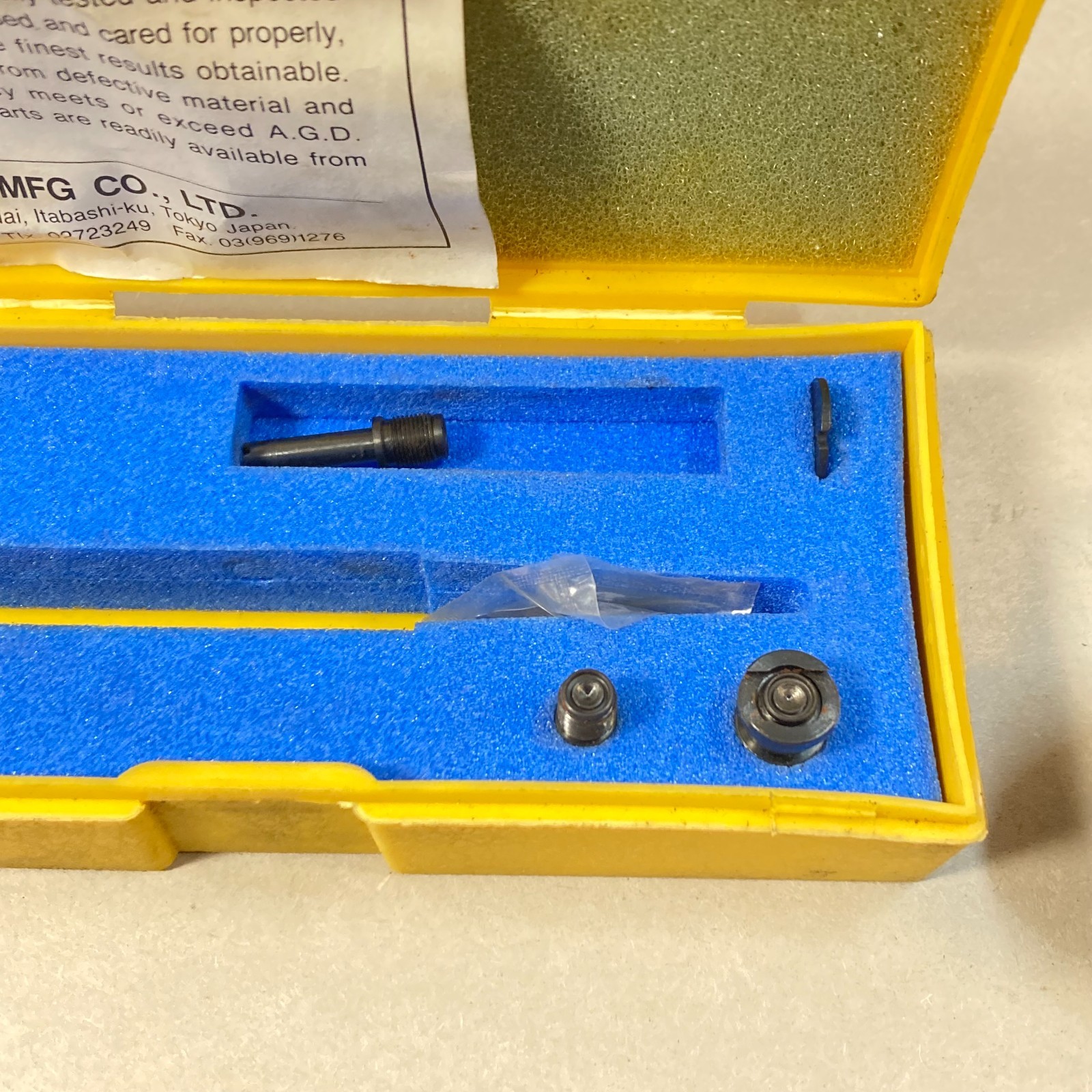 Vintage Peacock Dial Test Indicator Set .0005" #2000 w/ Case Japan