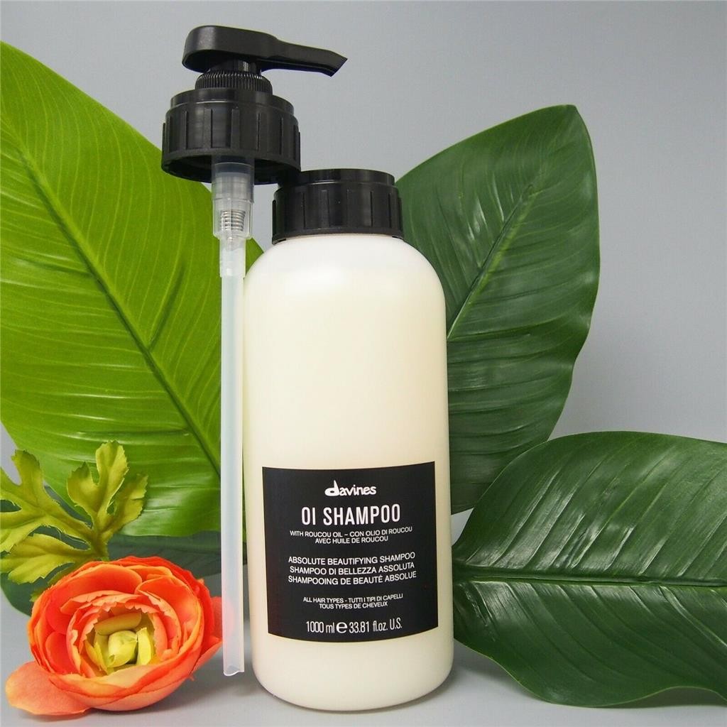 WITH PUMP Davines Oi Absolute Beautifying Shampoo 33.81oz / 1000ml