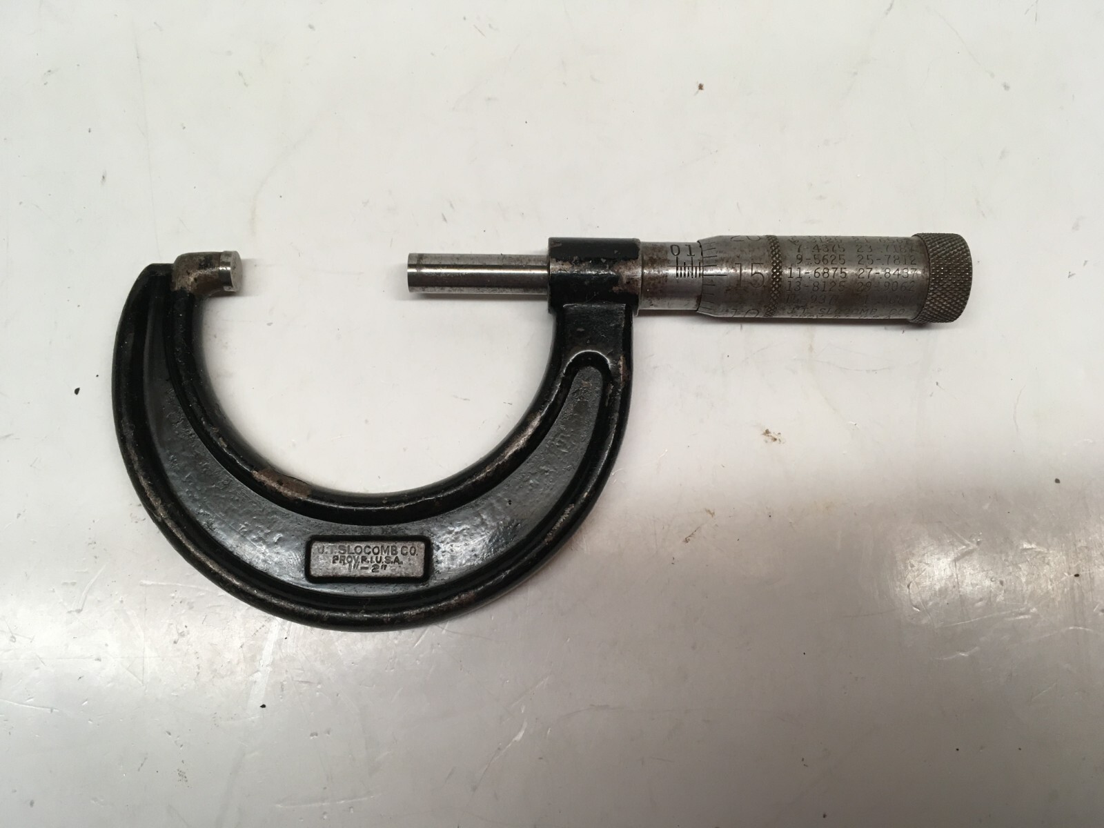 Vintage J. T. Slocomb Co. Micrometer 1” – 2”