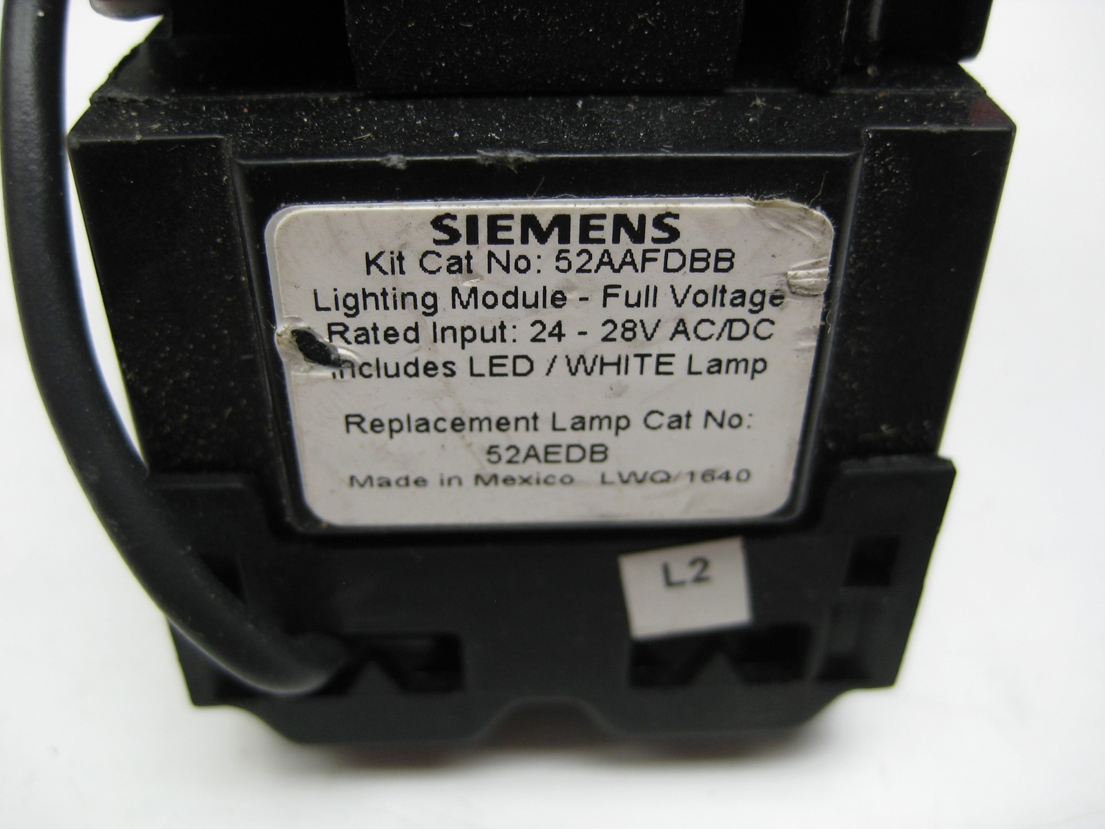 SIEMENS 52AAFDBB WHITE PUSHBUTTON NSNP