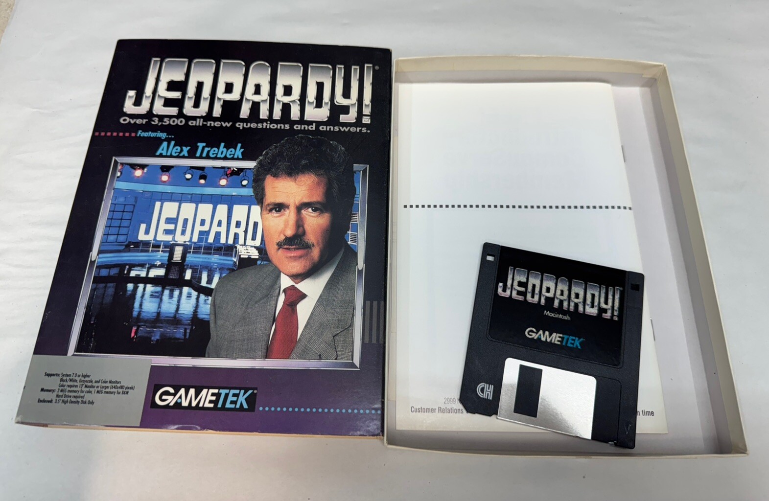Vintage Super Jeopardy Game for IBM/PC/Tandy/XT/AT by Gametek