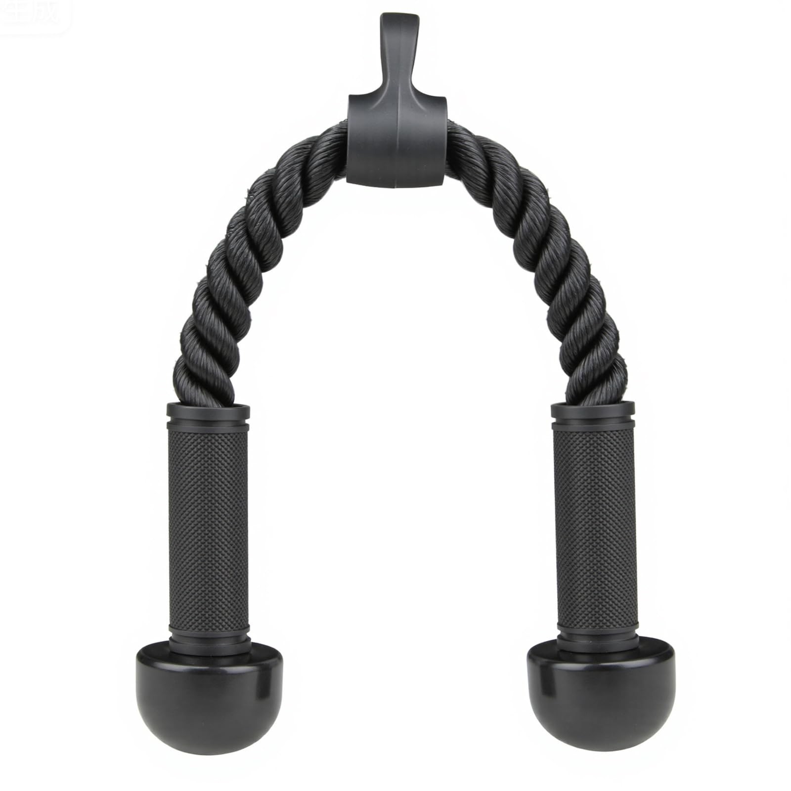 Tricep Rope Cable Attachment for Gym Rope Pull-Down Attachment with Rubber