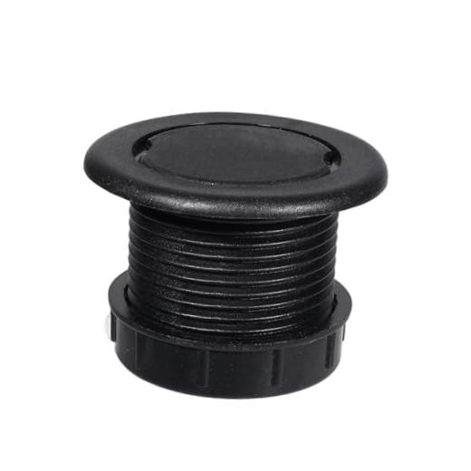 Longer Parasol Umbrella Hole Ring Plug and Cap Set, for 2 1/4'' Inches Black