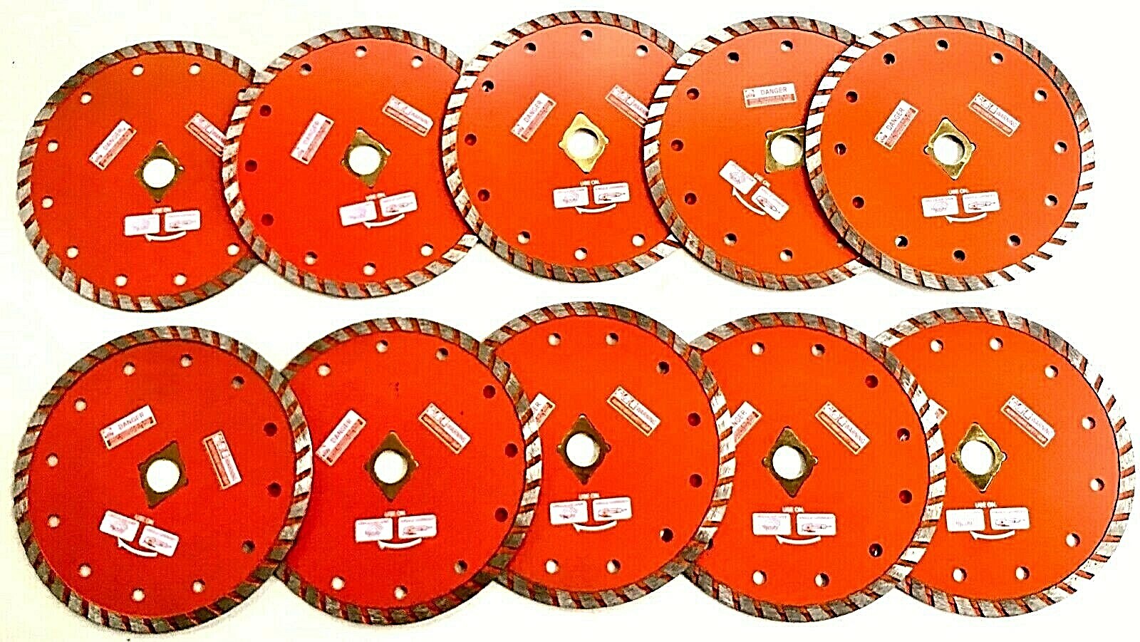 10pk 6" Granite, Stone Masonry Turbo Diamond Saw Blade For angle grinder
