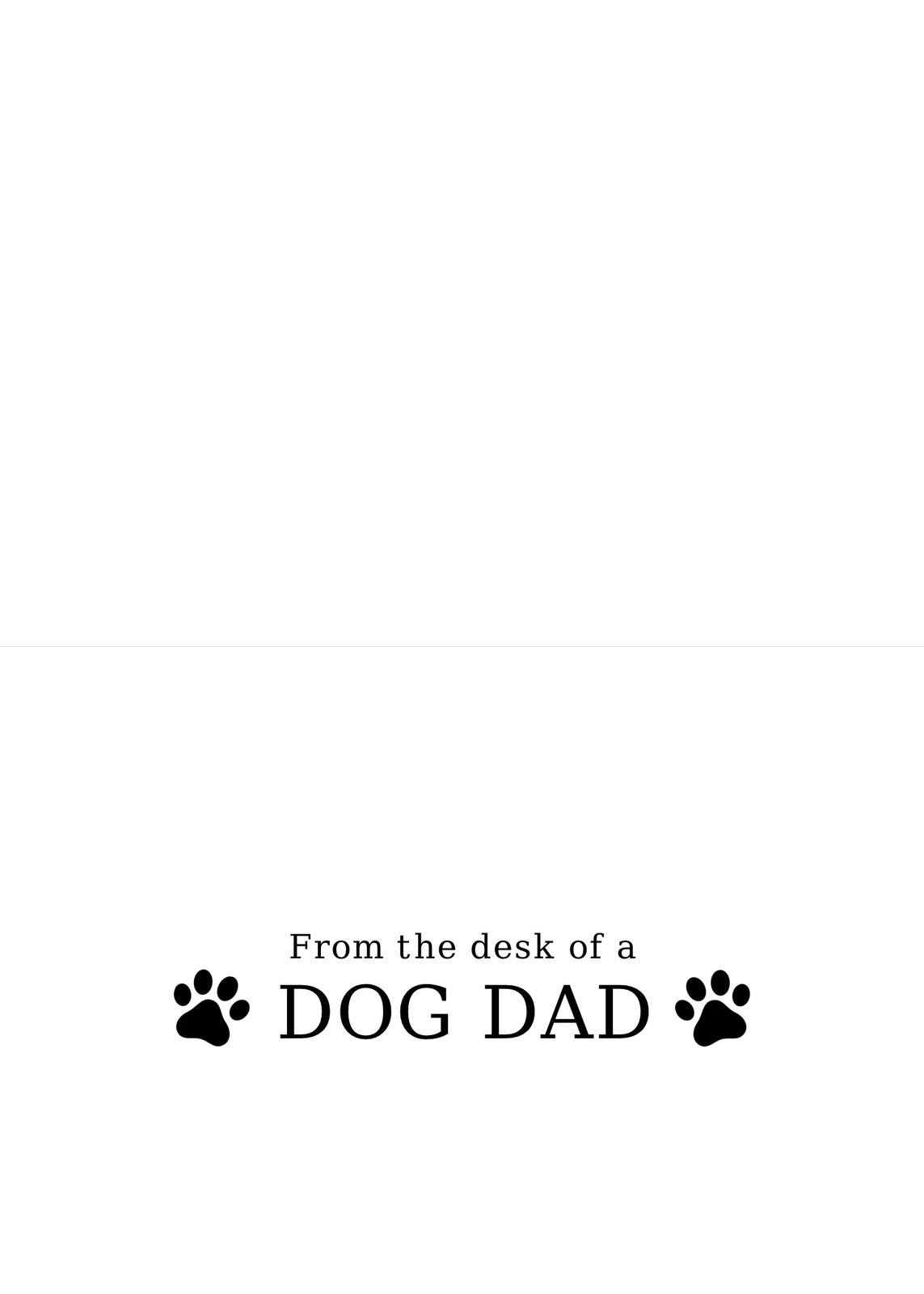Dog Dad (Style B) - 12 ct. Folded Notecards gift set