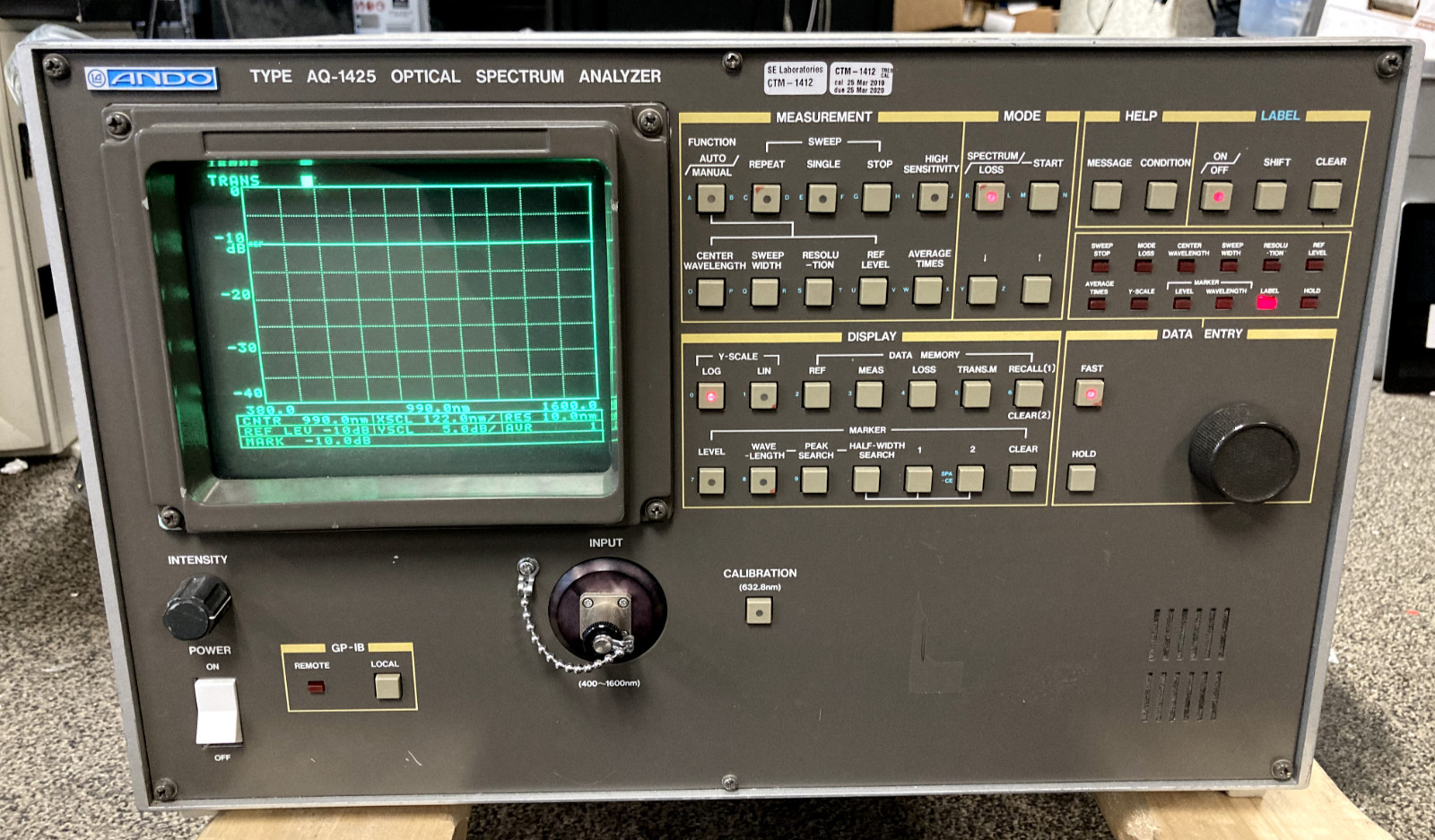 Ando Optical Spectrum Analyzer Model AQ-1425 Parts *READ