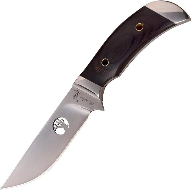 Elk Ridge Fixed blade knife Full tang 8.50" Overall  Wood Handle ER-568BW