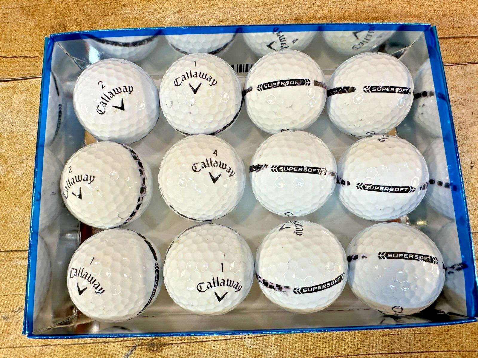 CALLAWAY SUPERSOFT 38 COMPRESSION WITH PUTTING LINE GOLF BALLS 12PK  ⛳AAA⛳