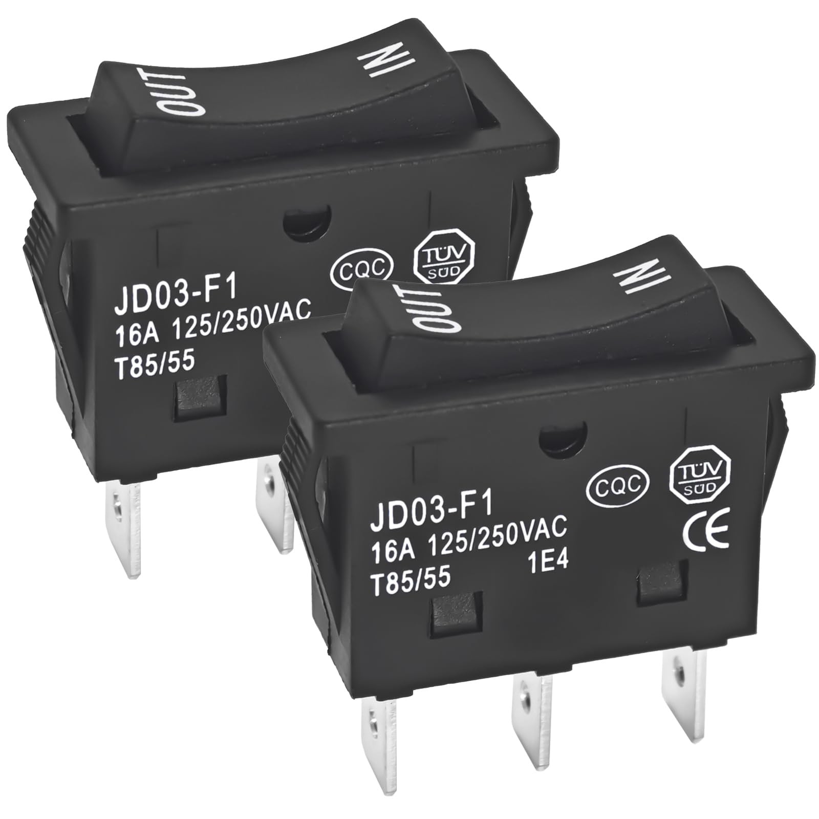 KCD43NC 3 Pins 3 Position Momentary Rocker Switch 125/250V 16A Mechanism