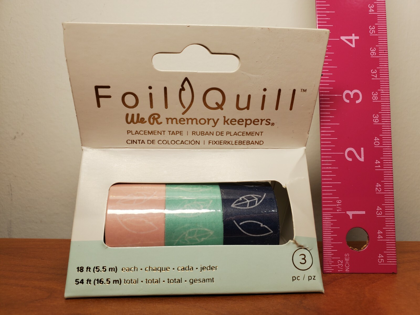 CR1 WE R MEMORY KEEPERS FOIL QUILL PLACEMENT TAPE 3 rolls 660650 New