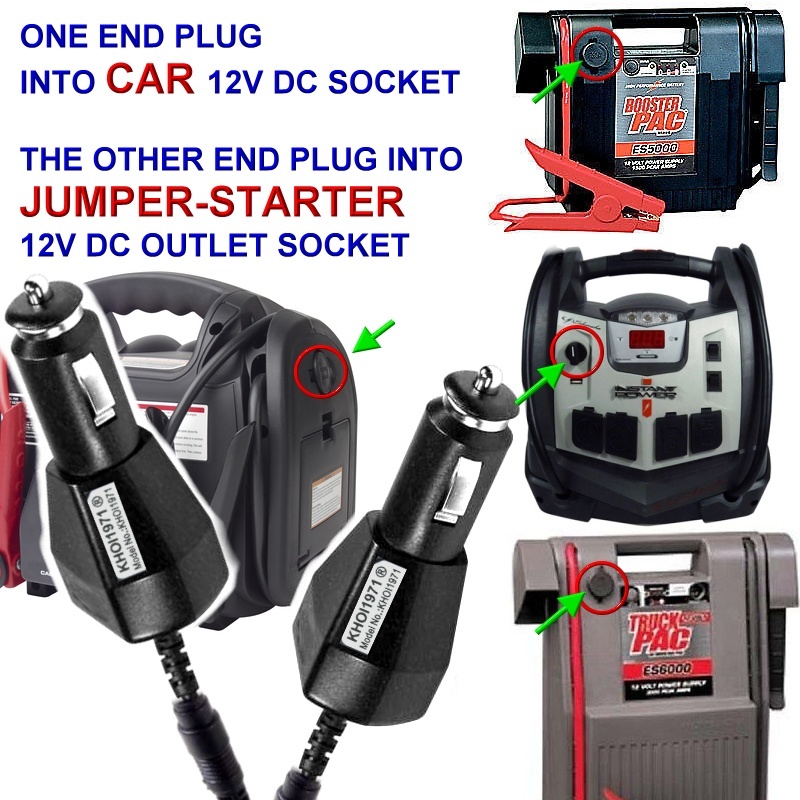 FAST DC CAR Charger adapter for SJ3 Schumacher 400A PEAK jump starter