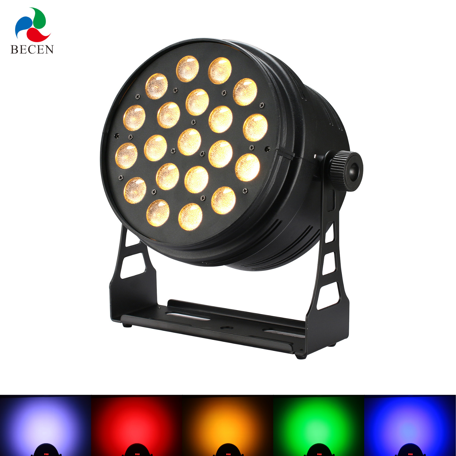 RGBAW+UV 20W 6-in-1 LED Par Wash Ligh DMX512 RDM 10-55° Zoom DJ Club Stage Light