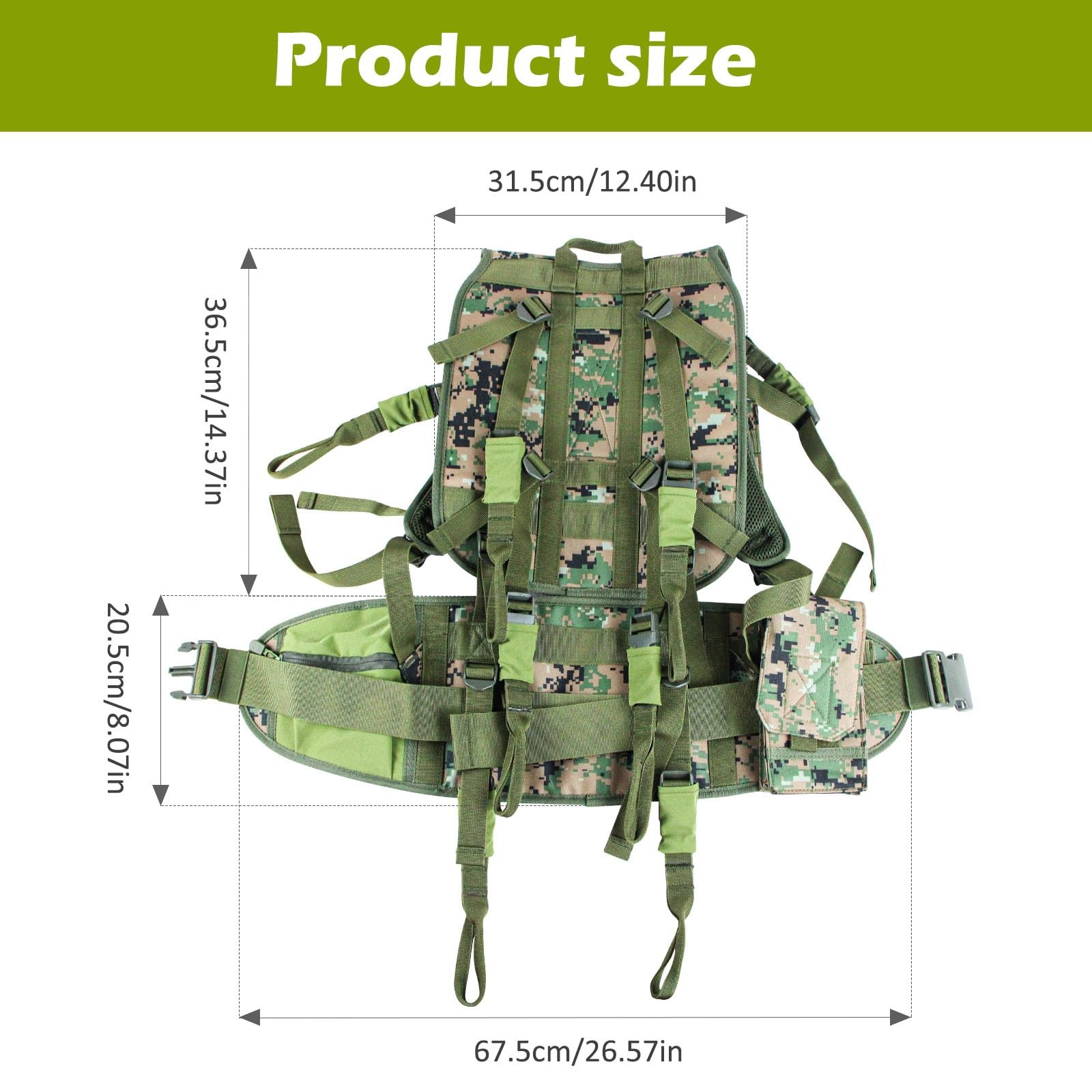 Treerit Tree Stand Carrier Backpack with Padded Straps, 8 Connection Points &...