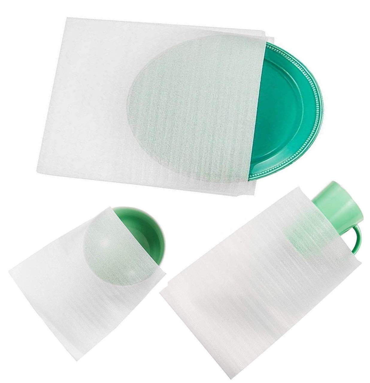 Lainrrew 60 Pack Foam Pouches, 3 Sizes Thick Cushion Wrap Pouches Foam Wrap S...