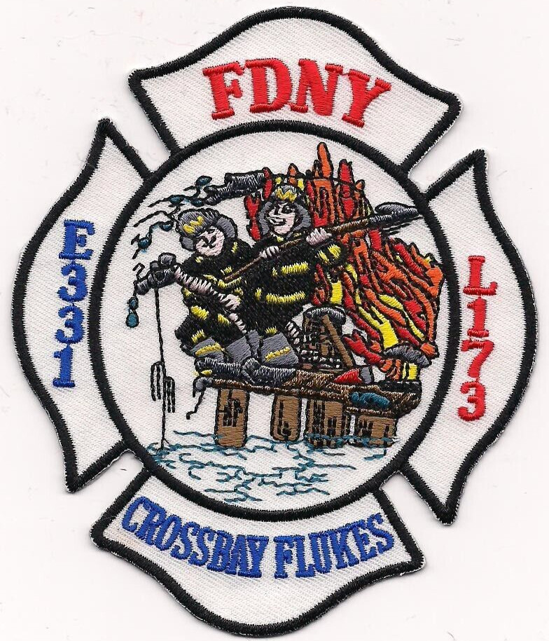 New York City - Engine-331 / L-173 "Crossbay Flukes" (3.5" x 4.5") fire patch